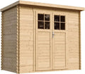 Wetterfestes Holz-Gartenhaus mit Sicherheits-Tür, 2,63 m² Stauraum - TIMBELA M310F