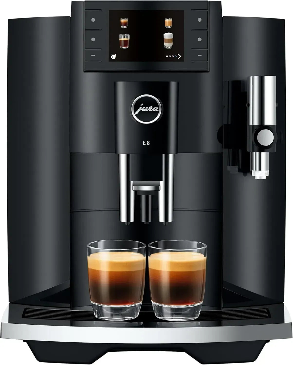 Jura E8 Kaffeevollautomat mit Piano Black Finish
