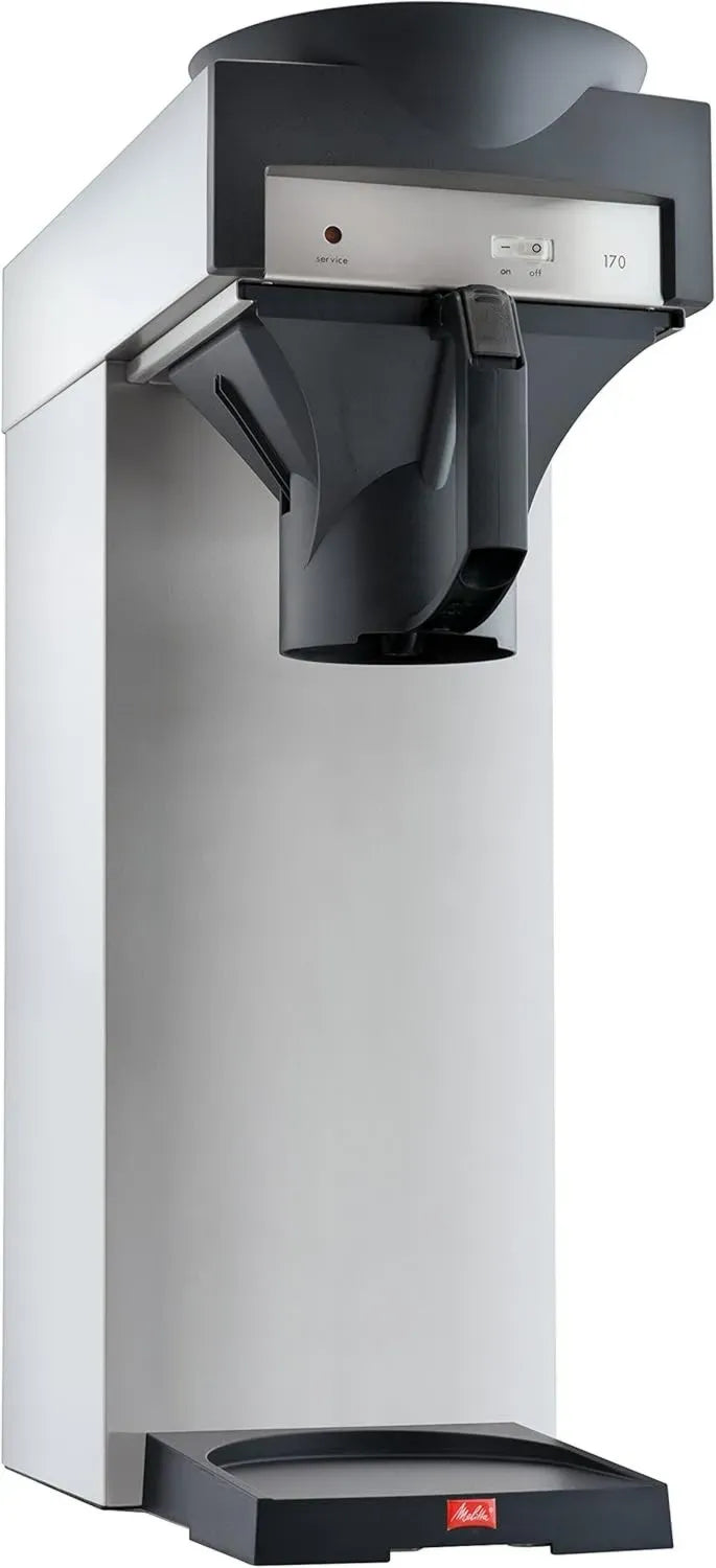Melitta Filterkaffeemaschine für Thermoskanne, 170 MT, 2,2L, Edelstahl/Schwarz