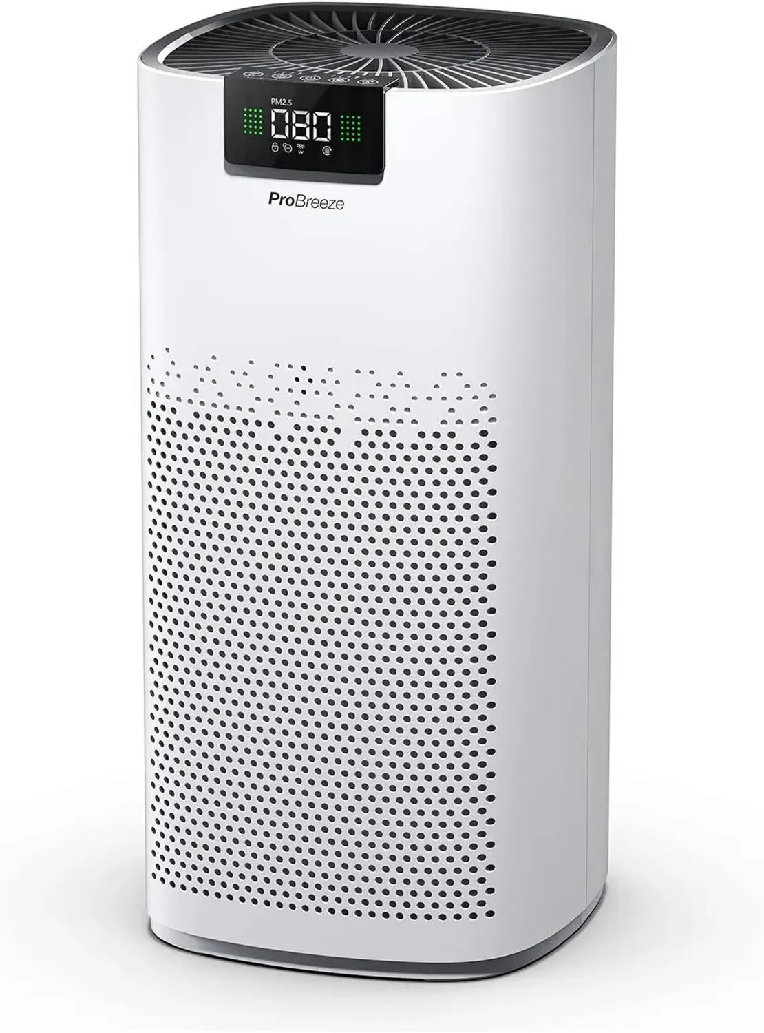 Hocheffizienter Pro Breeze Luftreiniger mit HEPA 13, UV-C & Aktivkohle für große Räume