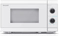 Sharp 20L Mikrowelle mit 5 Leistungsstufen und Auftaufunktion, Kristallweiß