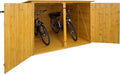 Metall Fahrradgarage für 2 Fahrräder, abschließbar, 151x200x200cm, Braun