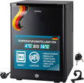 Leiser 28L Mini-Kühlschrank mit Schloss, wechselbarer Türanschlag und Innenbeleuchtung, 4°-14°C, 48cm hoch