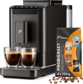Tchibo Esperto2 Kaffeevollautomat für perfekten Caffè Crema & Espresso, 2-Tassen-Funktion, Granitschwarz mit Gratis Kaffeeprobierset