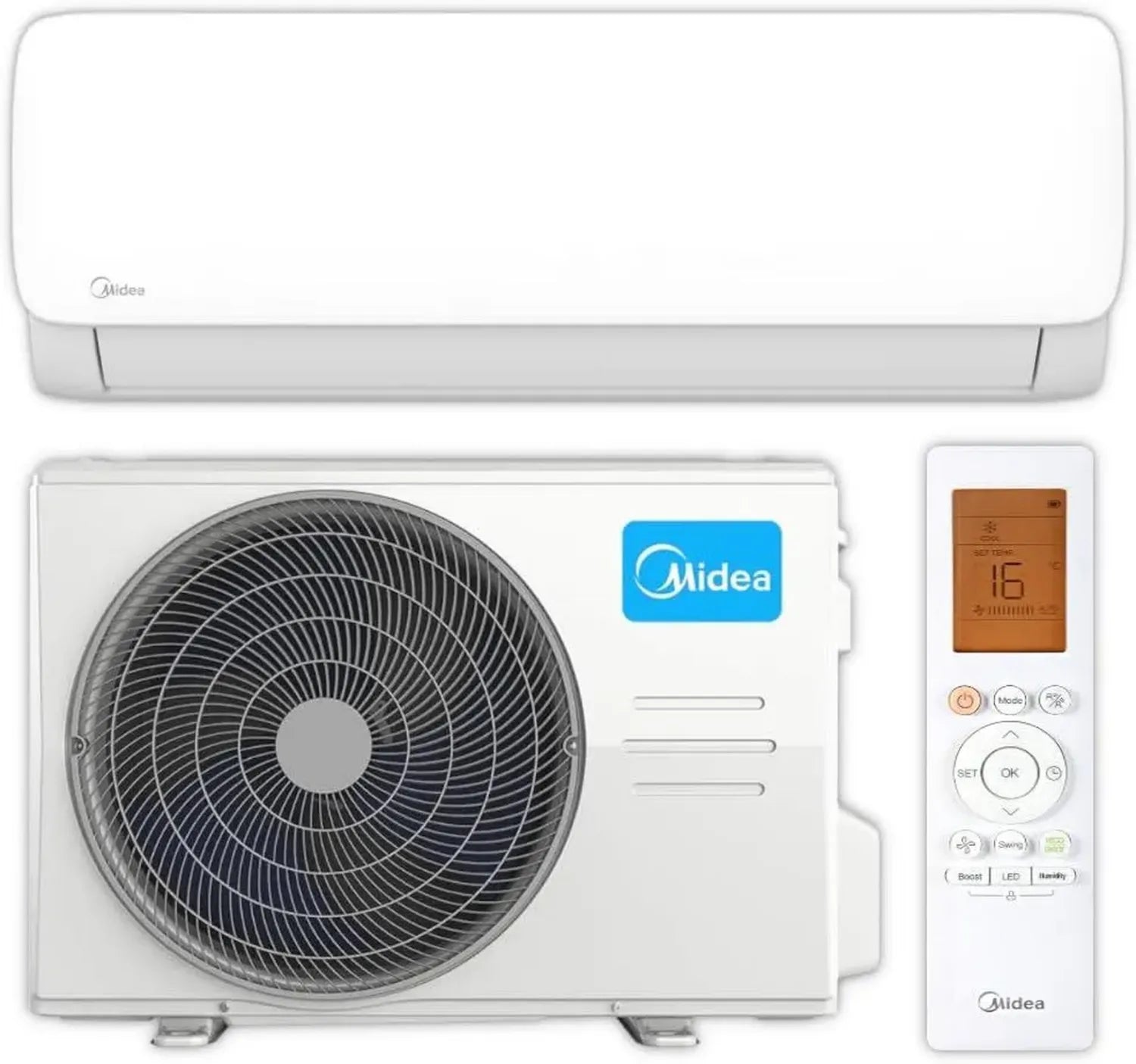 Midea ThermoFLUX Klimaanlage Set | Xtreme Save Lite 12 | 3,6 kW Kühlleistung