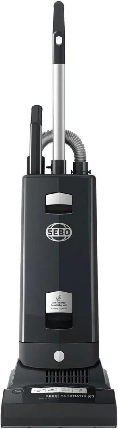 SEBO X7 Staubsauger mit automatischer Höhenanpassung, Grau, 117x31x31 cm