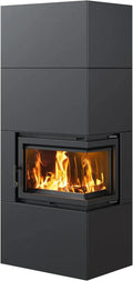 KRATKI Kaminofen Set 8 kW Holz, Effizienzklasse A, H187xB79xT55 cm, 328 kg