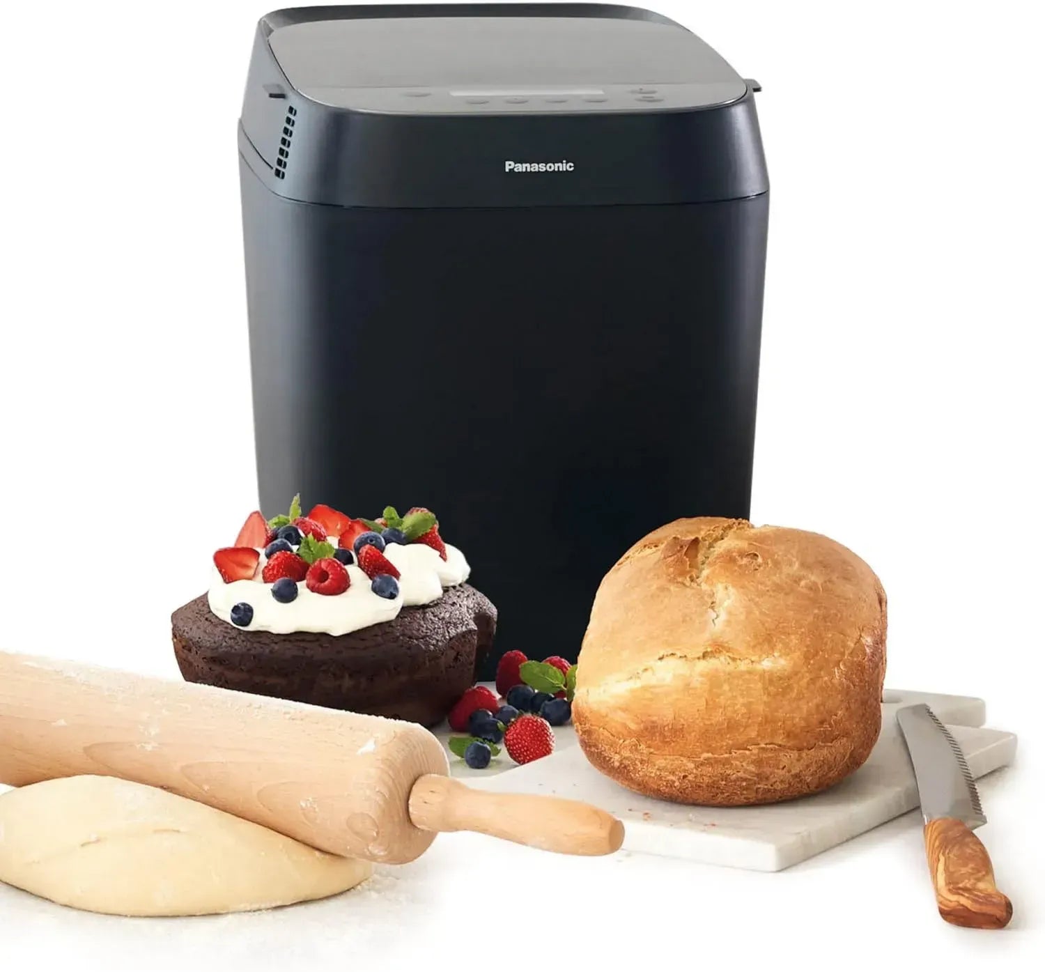 Panasonic Brotbackautomat SD-ZD2010 mit 18 Programmen für knuspriges Krustenbrot, glutenfrei und Vollkorn, schwarz