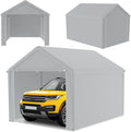 Robustes Garagenzelt für Auto, LKW & SUV mit UV-beständiger PE-Plane – 3m x 4m, Grau