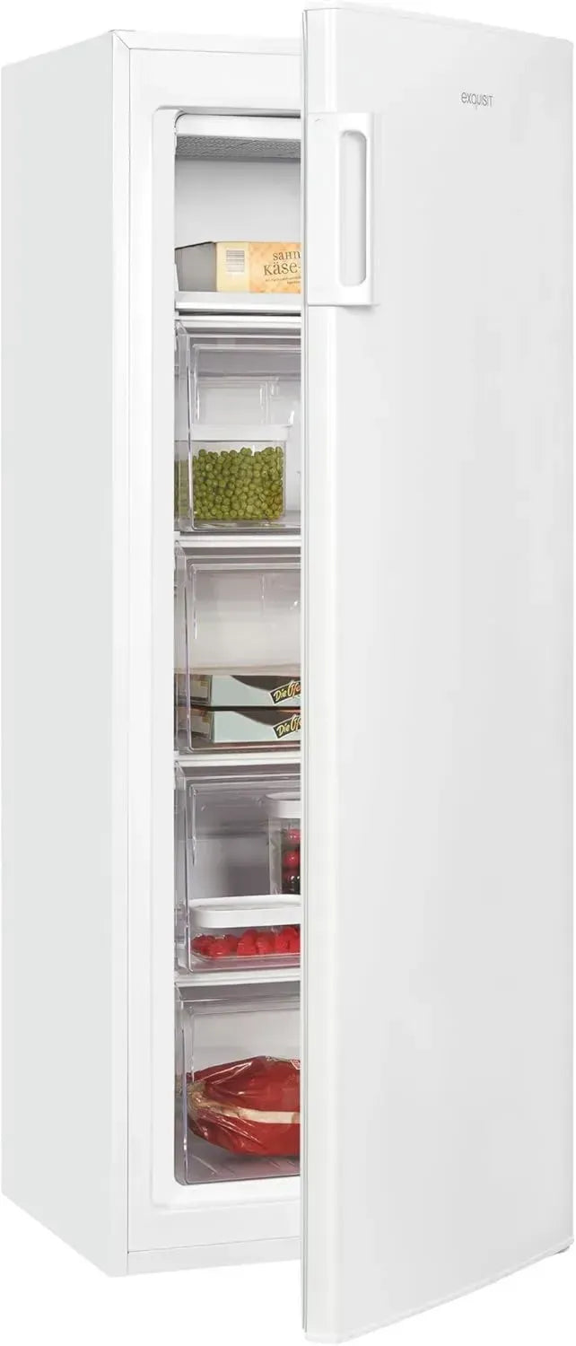 Energieeffizienter Gefrierschrank, 168L, leise 40 dB, 4-Sterne, Temperaturkontrolle, Weiß