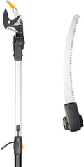 Fiskars Teleskop-Schneidgiraffen-Set UPX86, 2-teilig, mit Baumsäge, Länge 2,4 bis 4 m